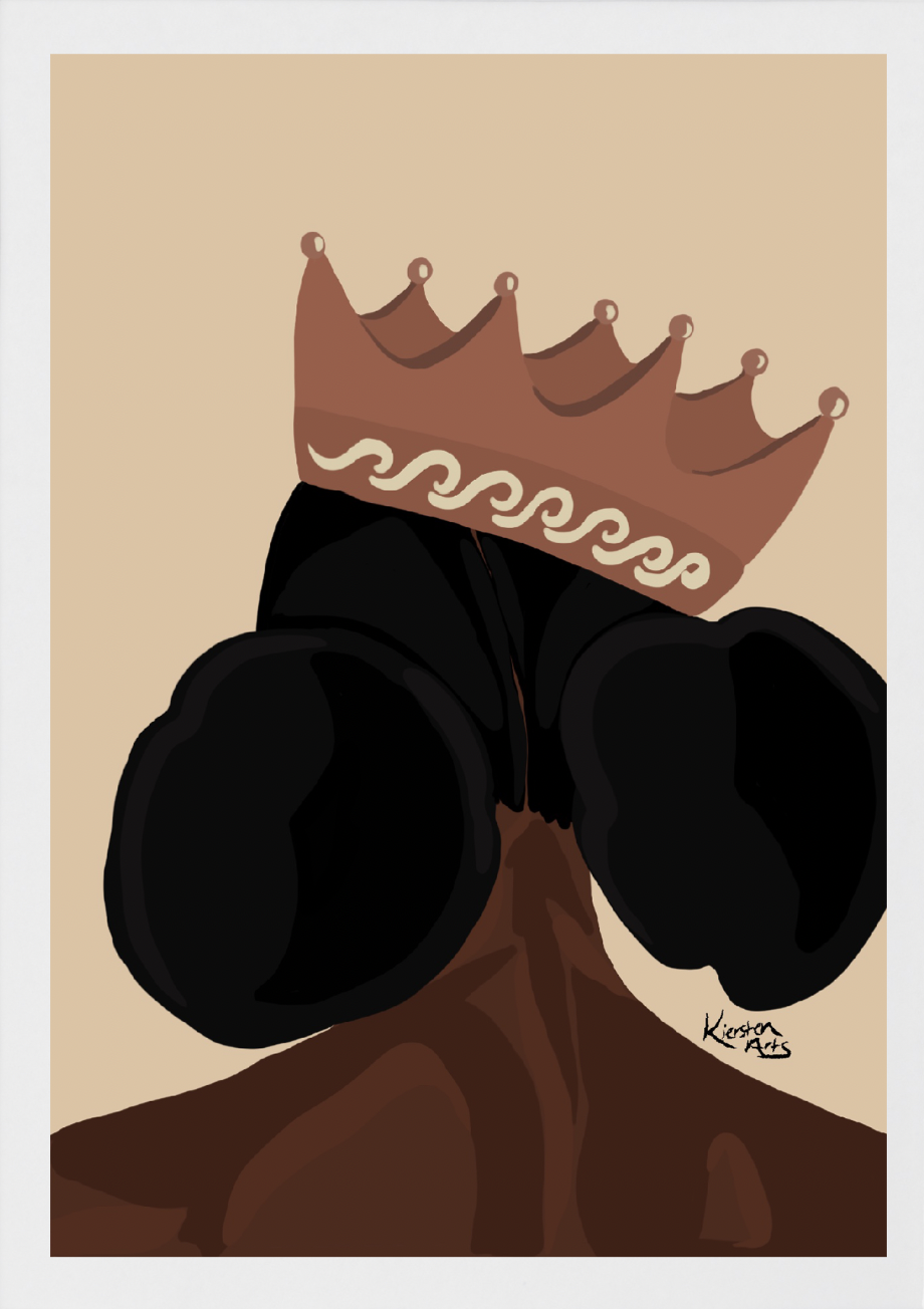 crowned mini print