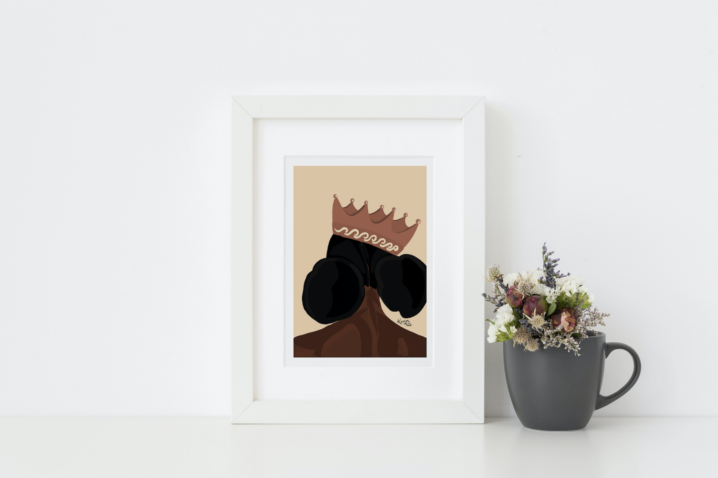 crowned mini print